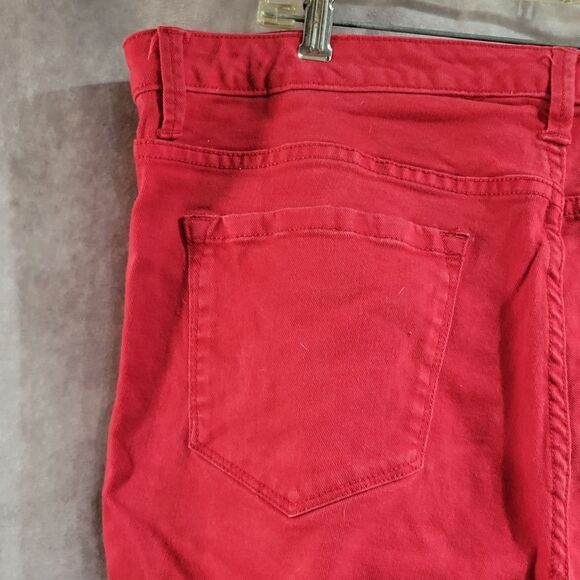 Red Stretchy Skinny Jeans Size 18w - Picture 6 of 9
